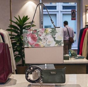 Dune London Floral and Beige Crossbody/HandBag with Coin Purse